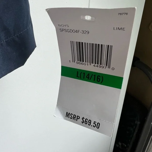 Spyder Neon Yellow and Blue Jacket boys Large - Picture 4 of 4